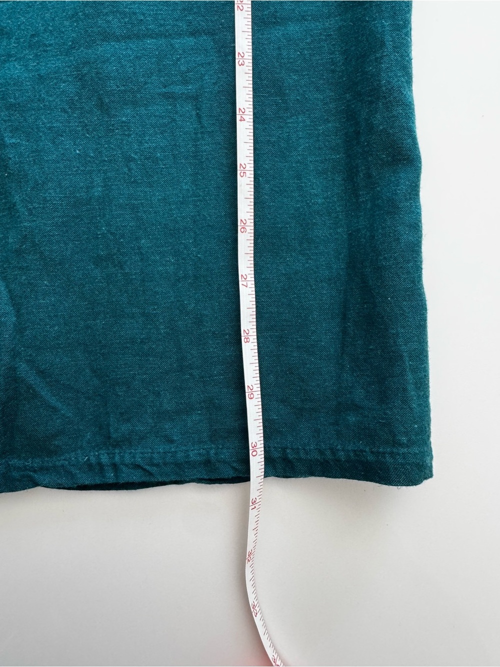 Billabong Teal Button Front Midi Skirt Wood Buttons Linen Blend Boho Coastal - Picture 5 of 7